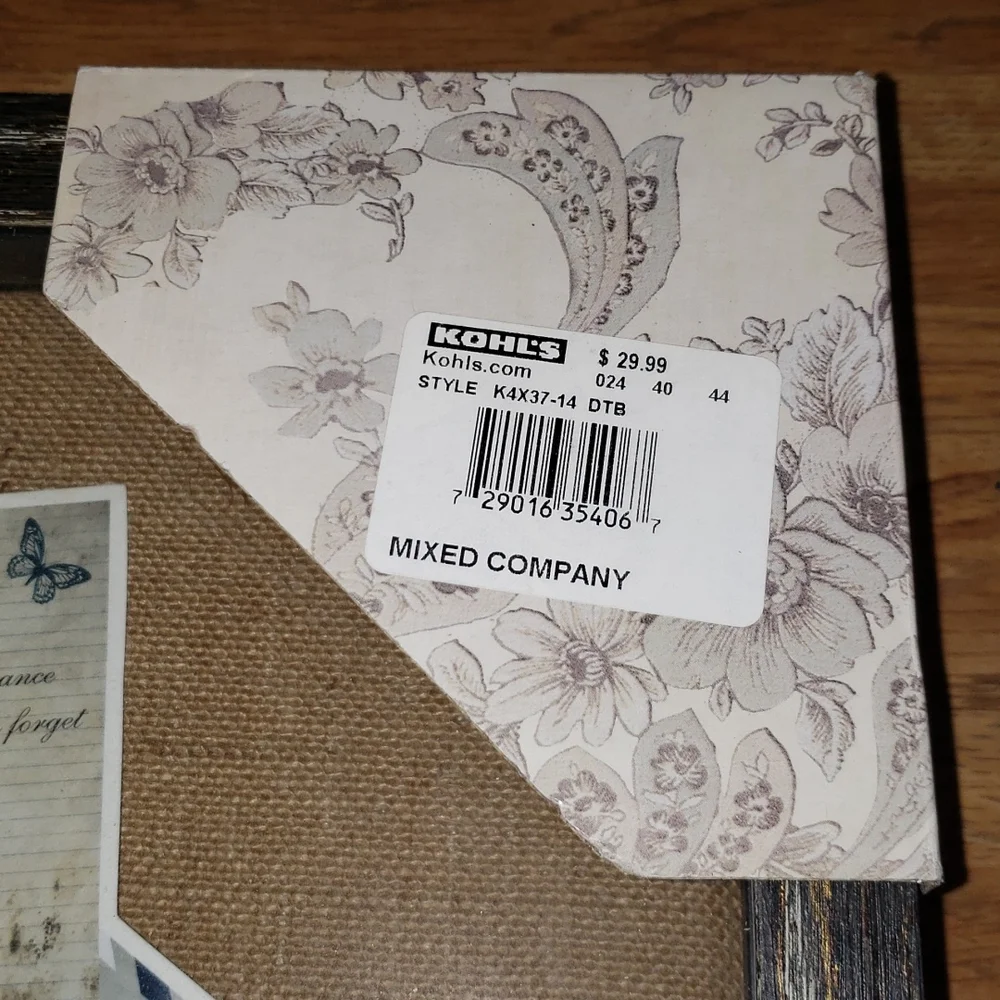 Shadow Box Decorative Linen Pins Included 11" x 14" - Picture 4 of 5